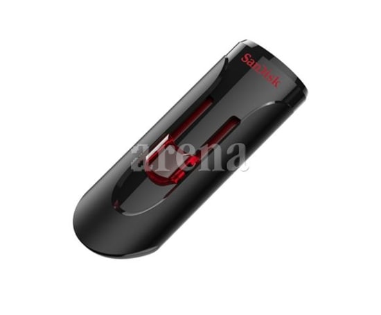 SanDisk Cruzer Glide 16GB USB 3.0 Flash Bellek (SDCZ600-016G-G35) - Siyah, Kızaklı Tasarım, Şifre Korumalı, NAND