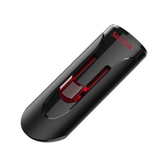 SanDisk Cruzer Glide 16GB USB 3.0 Flash Bellek (SDCZ600-016G-G35) - Siyah, Kızaklı Tasarım, Şifre Korumalı, NAND