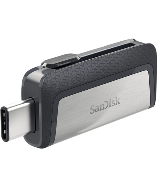 SanDisk Ultra Dual Drive SDDDC2-128G-G46 128GB USB Type-C Flash Bellek - 150MB/s Okuma Hızı, USB 3.1, Çift Yönlü