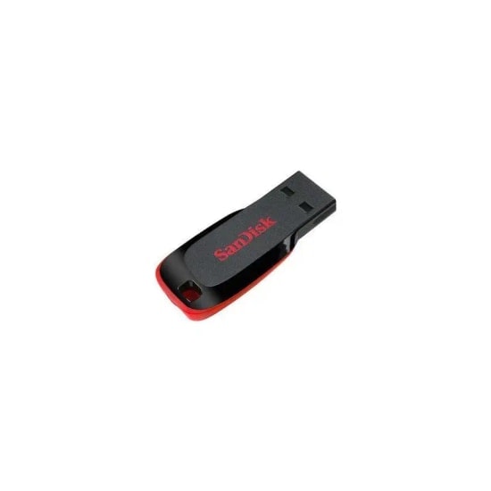 SanDisk Cruzer Blade 128GB USB 2.0 Flash Bellek (SDCZ50-128G-B35) - Siyah, Kompakt Tasarım, USB Type-A, NAND Teknoloji