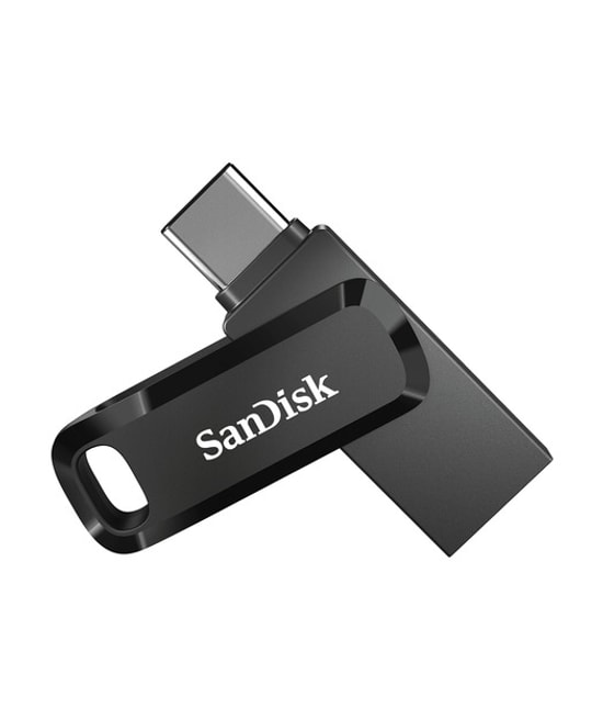 SanDisk Ultra Dual Drive Go 128GB USB Type-C  & Type-A Flash Bellek (SDDDC3-128G-G46) - 400MB/s, Çift Yönlü, Siyah