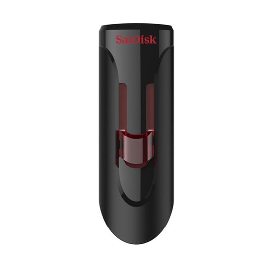 SanDisk Cruzer Glide 128GB USB 3.2 Gen 1 Flash Bellek (SDCZ600-128G-G35) - Siyah, Kızaklı, 30/15MBs Veri Hızı, NAND