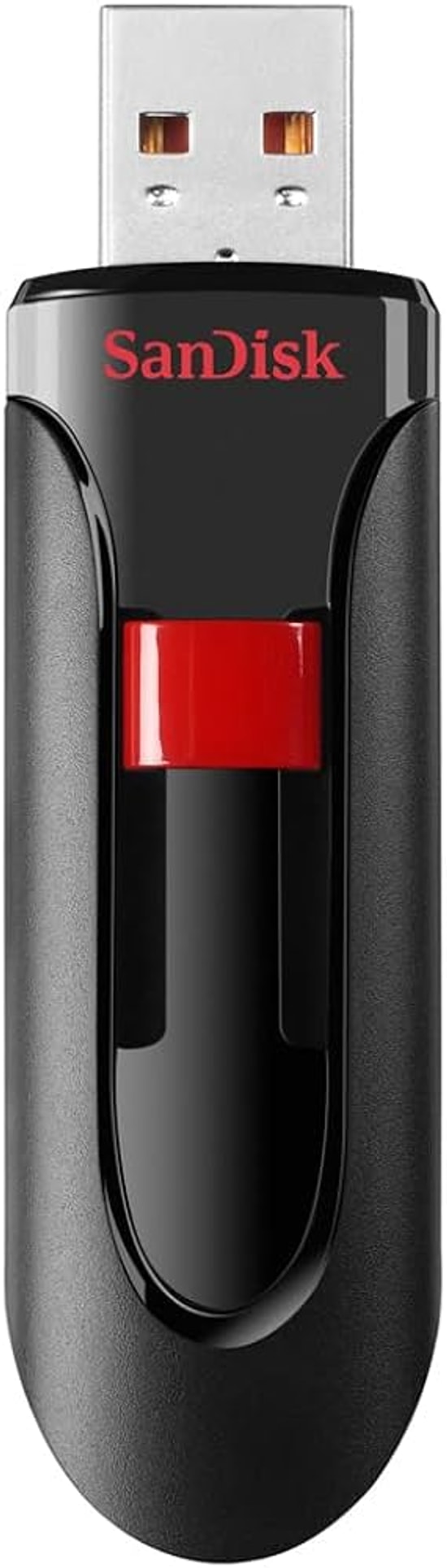 SanDisk Cruzer Glide 256GB USB 3.2 Gen 1 Flash Bellek (SDCZ600-256G-G35) - Siyah, Kızaklı, 30/15MBs Veri Hızı, NAND