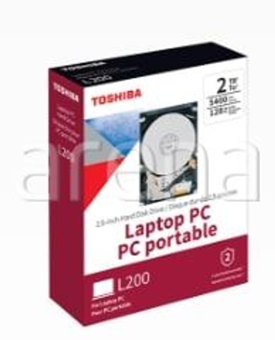 Toshiba L200 Slim 1TB 2.5" Hard Disk (HDWL110UZSVA) - 5400RPM, SATA 3 HDD, 128MB Önbellek, Sarsıntı Sensörü