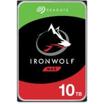 Seagate IronWolf 10TB 7200RPM ST10000VN000 3.5 İnç Dahili HDD - SATA3, 256MB Önbellek, 210MB/s Sıralı Okuma