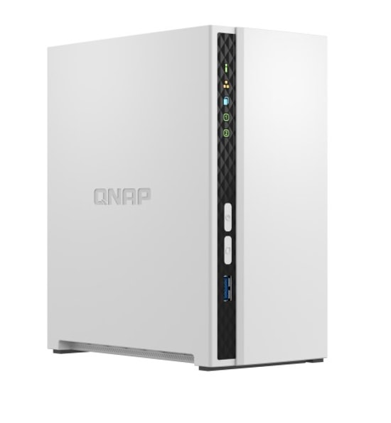 QNAP TS-233 2GB RAM 2 Yuvalı Beyaz NAS Cihazı - 2x3.5" Disk Desteği, Arm Quad-Core İşlemci, USB 3.2, Gigabit Ethernet