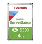 Toshiba S300 4TB Güvenlik Diski (HDWT840UZSVA) - 3.5" SATA, 5400RPM, 256MB Önbellek, 7/24 Kayıt, Yüksek Performans