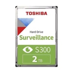 Toshiba S300 2TB HDD (HDWT720UZSVA) 3.5" SATA 5400RPM Dahili Güvenlik Diski - 256MB Önbellek, 7/24 CCTV için