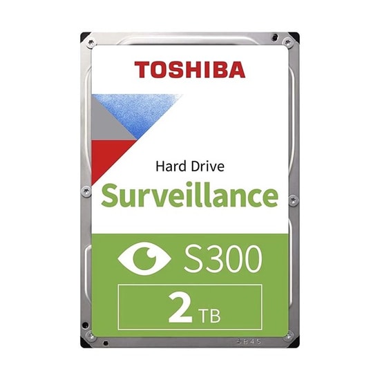 Toshiba S300 2TB HDD (HDWT720UZSVA) 3.5" SATA 5400RPM Dahili Güvenlik Diski - 256MB Önbellek, 7/24 CCTV için
