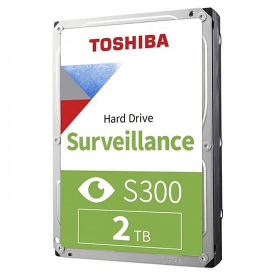 Toshiba S300 2TB HDD (HDWT720UZSVA) 3.5" SATA 5400RPM Dahili Güvenlik Diski - 256MB Önbellek, 7/24 CCTV için