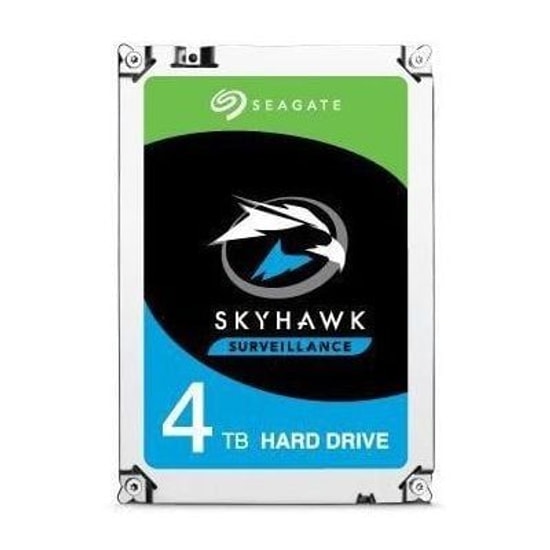 Seagate 4TB SkyHawk 3.5" SATA3 HDD (ST4000VX0169) - 5400RPM, 256MB Cache, 7/24 Güvenlik Diski, SATA 3.0
