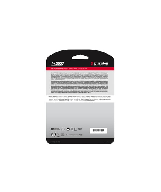 Kingston A400 480GB SSD (SA400S37/480G) - 500/450MB/s Okuma/Yazma, 2.5" SATA 3, Yüksek Performanslı SSD