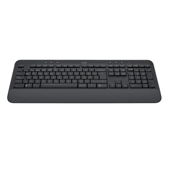 Logitech K650 Signature Kablosuz Klavye Grafit Siyah (920-010919) - Avuç içi desteği, Sıvı dökülmelerine dayanıklı