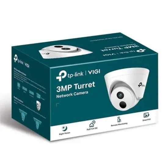 TP-Link VIGI C400HP 2.8MM 3MP Dome IP Kamera - 2.8mm Lens, 30 Metre IR Gece Görüşü, PoE, 2304x1296 Çözünürlük