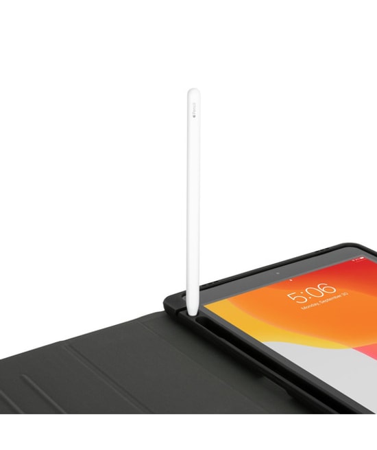 Targus VersVu iPad 9/8/7 10.2 Siyah Döner Standlı Kılıf (THZ886GL) - 360 Derece Koruma, Çoklu Görüntüleme Açısı