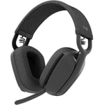 Logitech Zone Vibe 100 Siyah Kablosuz Kulaklık (981-001213) - 40mm Dinamik Sürücü, Bluetooth 5.2, ENC Mikrofon Kumandalı