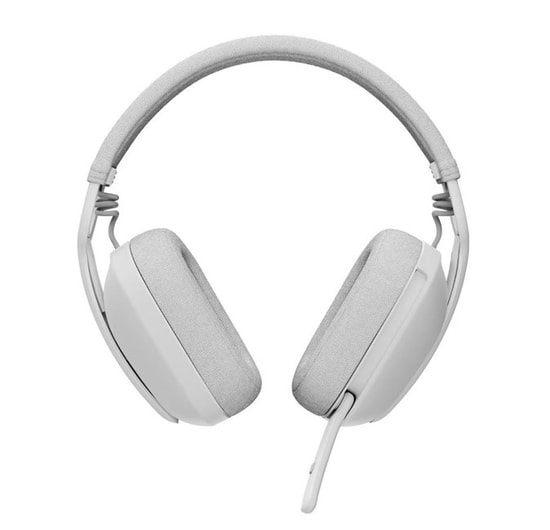 Logitech Zone Vibe 100 Beyaz Kablosuz Kulaklık (981-001219) - 40mm Dinamik Sürücü, Bluetooth 5.2, ENC Mikrofon Kumandalı