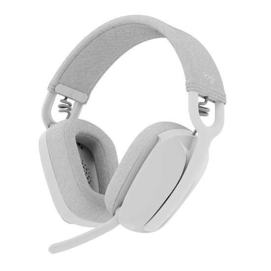 Logitech Zone Vibe 100 Beyaz Kablosuz Kulaklık (981-001219) - 40mm Dinamik Sürücü, Bluetooth 5.2, ENC Mikrofon Kumandalı