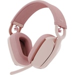 Logitech Zone Vibe 100 Pembe Kablosuz Kulaklık (981-001224) - 40mm Dinamik Sürücü, Bluetooth 5.2, ENC Mikrofon Kumandalı
