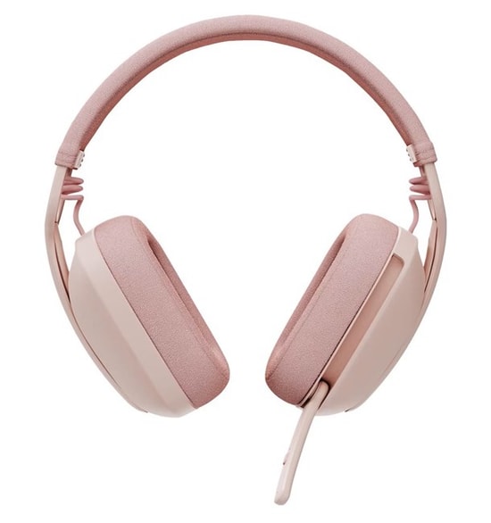 Logitech Zone Vibe 100 Pembe Kablosuz Kulaklık (981-001224) - 40mm Dinamik Sürücü, Bluetooth 5.2, ENC Mikrofon Kumandalı