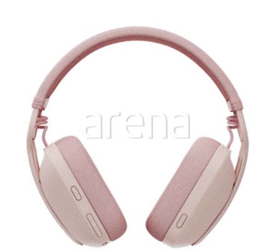 Logitech Zone Vibe 100 Pembe Kablosuz Kulaklık (981-001224) - 40mm Dinamik Sürücü, Bluetooth 5.2, ENC Mikrofon Kumandalı