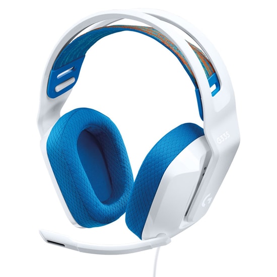 Logitech G335 Beyaz Kablolu Kulak Üstü Oyuncu Kulaklığı (981-001018) - 40mm Sürücü, Hafif, Konforlu ve Yüksek Performans