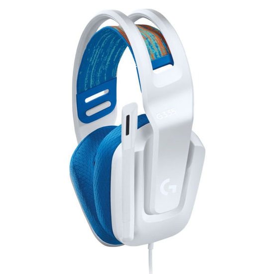Logitech G335 Beyaz Kablolu Kulak Üstü Oyuncu Kulaklığı (981-001018) - 40mm Sürücü, Hafif, Konforlu ve Yüksek Performans