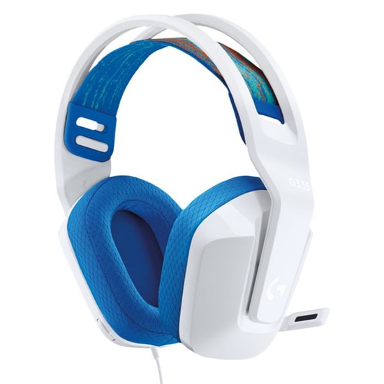 Logitech G335 Beyaz Kablolu Kulak Üstü Oyuncu Kulaklığı (981-001018) - 40mm Sürücü, Hafif, Konforlu ve Yüksek Performans