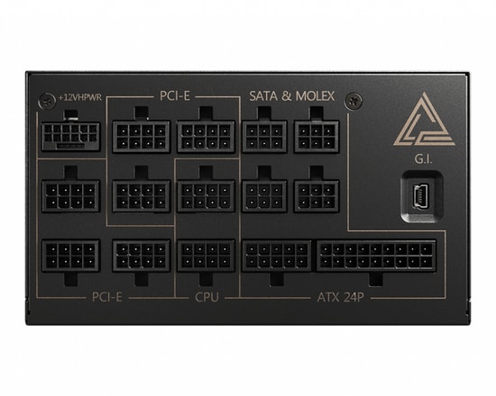 MSI MEG AI1300P PCIe5 1300W 80+ Platinum Full Modüler ATX 3.1 Güç Kaynağı - 10 Yıl Garanti