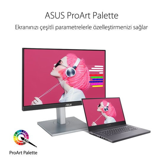 Asus ProArt PA247CV 23.8" FHD IPS Monitör - 75Hz, 5ms, 300nit, Pivot, USB-C 65W PD, HDMI, DP Daisy Chain, Calman Onaylı