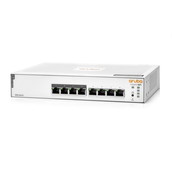 HPE Aruba Instant On 1830 8 Port Gigabit PoE+ 65W Yönetilebilir Switch (JL811A) - Küçük İşletmeler İçin İdeal