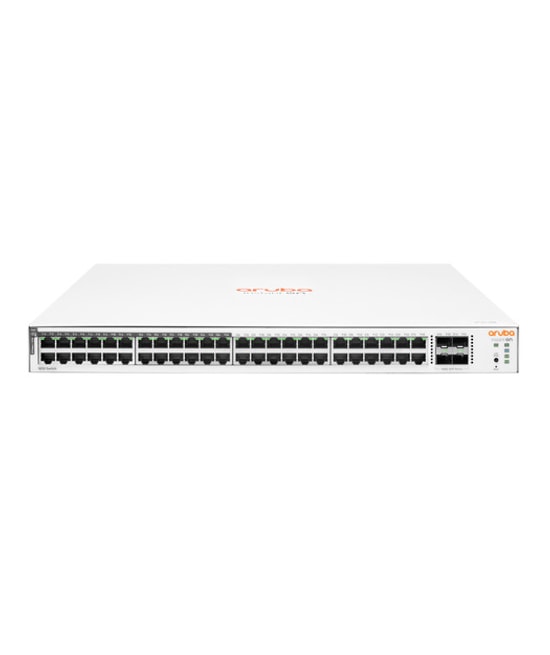 HPE Aruba Instant On 1830 JL815A Switch - 48 Port Gigabit, 4xSFP, 24xPoE, 370W PoE Güç, Web Yönetilebilir Anahtar