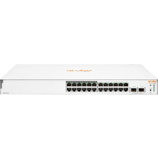 HPE Aruba Instant On 1830 JL813A 24 Port Gigabit PoE+ Switch - 195W PoE, 2xSFP Port, Web Yönetilebilir, Rackmount