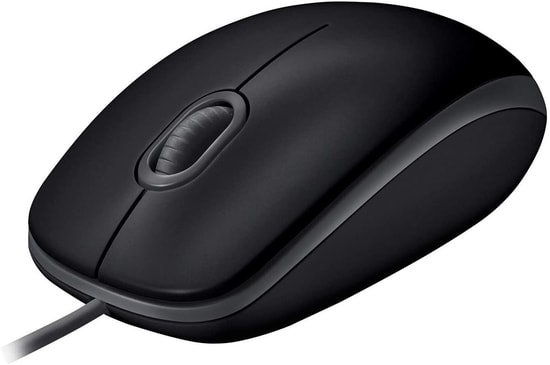Logitech B110 Sessiz Kablolu Optik Mouse Siyah (910-005508) - Ergonomik Tasarım, Yüksek Performans