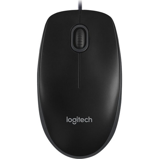 Logitech B100 Siyah 800DPI Optik USB Kablolu Mouse (910-003357) - Ergonomik Tasarım, Masaüstü & Laptop Uyumlu