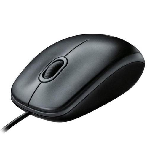 Logitech B100 Siyah 800DPI Optik USB Kablolu Mouse (910-003357) - Ergonomik Tasarım, Masaüstü & Laptop Uyumlu