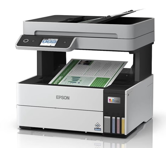 Epson EcoTank L6460 Tanklı Renkli Yazıcı (37ppm) - A4, WiFi, Tarayıcı, Fotokopi, USB, Ethernet, 4800x1200px, LCD Ekran