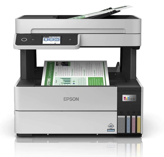 Epson EcoTank L6460 Tanklı Renkli Yazıcı (37ppm) - A4, WiFi, Tarayıcı, Fotokopi, USB, Ethernet, 4800x1200px, LCD Ekran