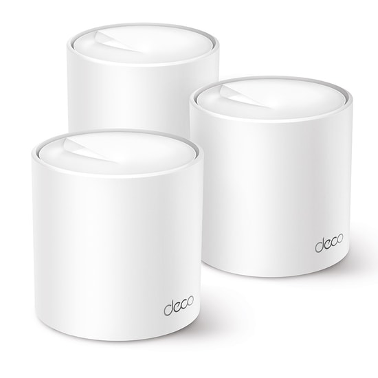 TP-Link Deco X50-3P AX3000 Mesh Wi-Fi Sistemi (Üçlü Paket) - 600m Kapsama, WiFi 6, 150+ Cihaz, AI Mesh, 2x Gigabit LAN