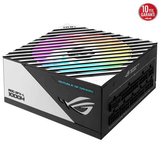 ASUS ROG LOKI SFX L 1000W 80+ Platinum Güç Kaynağı - 1000W, ATX 3.1, PCIe 5.1, Tam Modüler, ARGB Fan, 10 Yıl Garanti