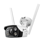 TP-Link VIGI C340W-4MM 4MP Wi-Fi Bullet IP Kamera - 4mm Lens, 30 Metre, Full Color, İnsan/Araç Algılama, Dahili Ses