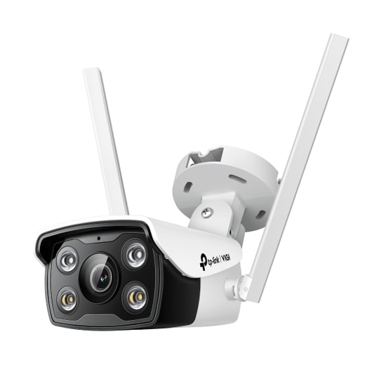 TP-Link VIGI C340W-4MM 4MP Wi-Fi Bullet IP Kamera - 4mm Lens, 30 Metre, Full Color, İnsan/Araç Algılama, Dahili Ses