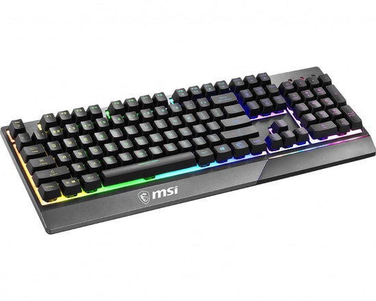 MSI Vigor GK30 TR Gaming Keyboard - RGB Aydınlatma, Mekanik Hisli, Sıvı Dökülmesine Dayanıklı, Türkçe Q Klavye