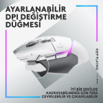 Logitech G G502 X Plus Kablosuz Oyuncu Mouse Beyaz