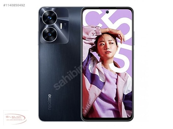 Realme C55 256 GB Siyah Akıllı Telefon (Türkiye Garantili) - 8GB RAM, 6.72" Ekran, 64MP Kamera, 5000mAh, 33W Hızlı Şarj