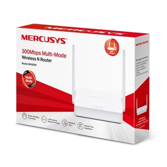 TP-Link Mercusys MW302R 300Mbps WiFi N Router: 2 Anten, Çoklu Mod, Geniş Kapsama Alanı, LAN/IPv6 Desteği