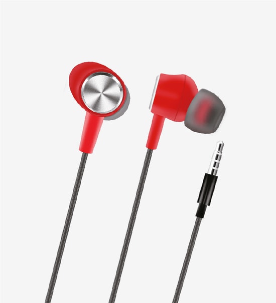 LinkTech H315 Kırmızı Kulak İçi Kablolu Kulaklık - Stereo Ses, Mikrofonlu, 3.5mm Bağlantı, 120cm Kablo Uzunluğu