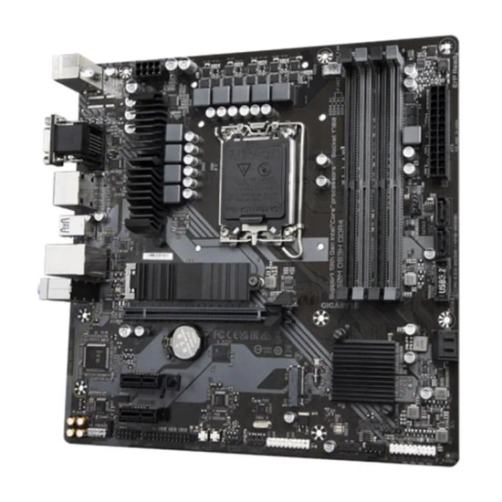 Gigabyte B760M DS3H D4 Anakart: Intel 1700P, DDR4 5333MHz OC, Çift M.2, 2.5G LAN, USB 3.2 Type-C, RGB Fusion, Micro ATX