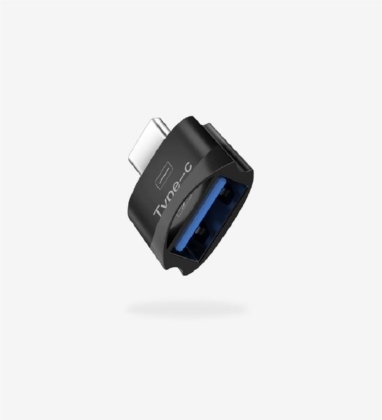 LinkTech O193 USB-A'dan Type-C'ye 5Gbps Hızlı Dönüştürücü Adaptör - Siyah Renk, Taşınabilir ve Güvenilir Bağlantı