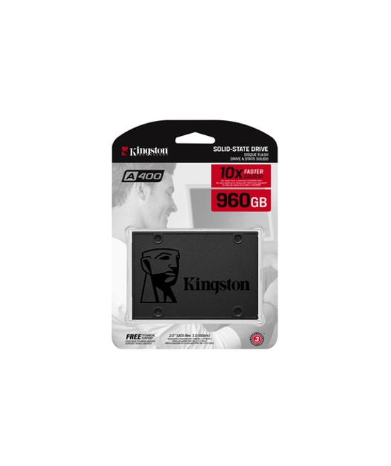 Kingston 960GB A400 SSD (SA400S37/960G) - 500/450MB/s, 2.5" SATA 3 Dahili Katı Hal Sürücüsü